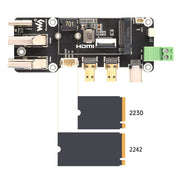 Multifunctional Adapter (C) with M.2 Socket for Raspberry Pi 5 by Waveshare - The Pi Hut