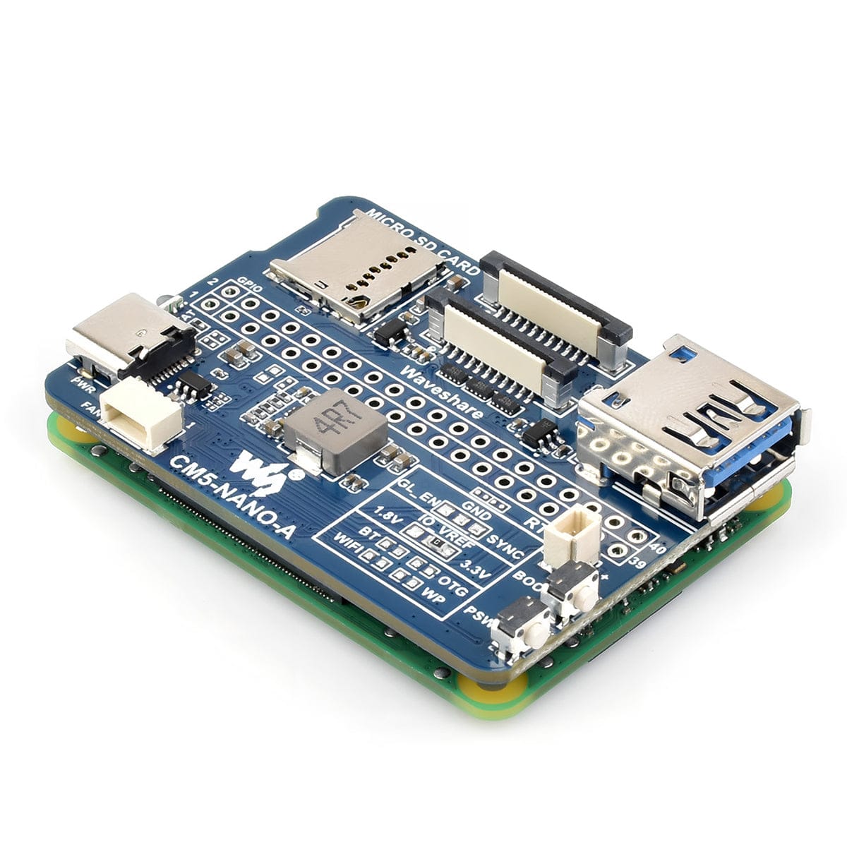 Nano Base Board A for CM5 by Waveshare - The Pi Hut