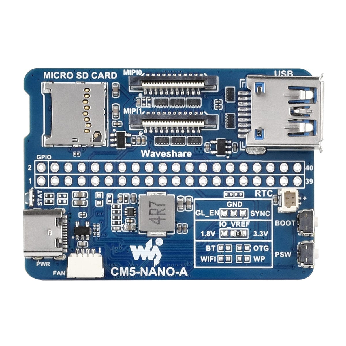 Nano Base Board A for CM5 by Waveshare - The Pi Hut