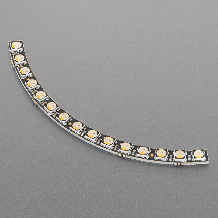 NeoPixel 1/4 60 Ring - 5050 RGBW LED w/ Integrated Drivers (Warm White - 3000K) by Adafruit - The Pi Hut