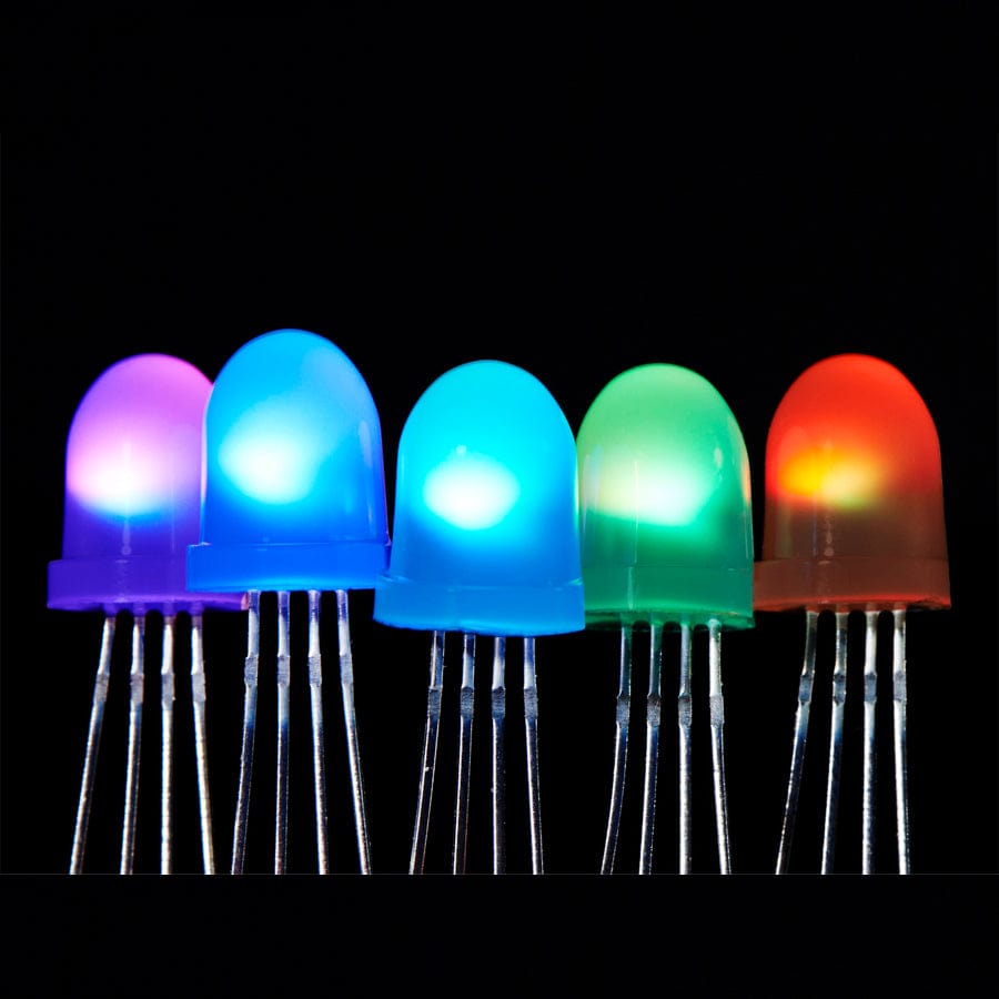 NeoPixel Diffused 8mm Through-Hole LED - 5 Pack - The Pi Hut