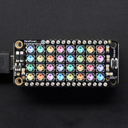NeoPixel FeatherWing - 4x8 RGB LED Add-on For All Feather Boards by Adafruit - The Pi Hut