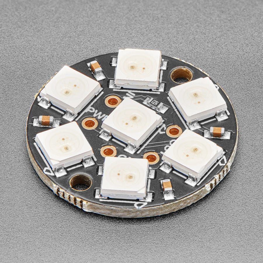 NeoPixel Jewel - 7 x 5050 RGB LED with Integrated Drivers - The Pi Hut