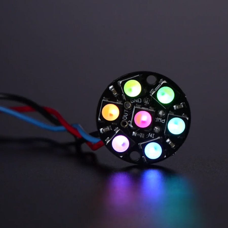NeoPixel Jewel - 7 x 5050 RGBW LED w/ Integrated Drivers (Cool White - 6000K) by Adafruit - The Pi Hut