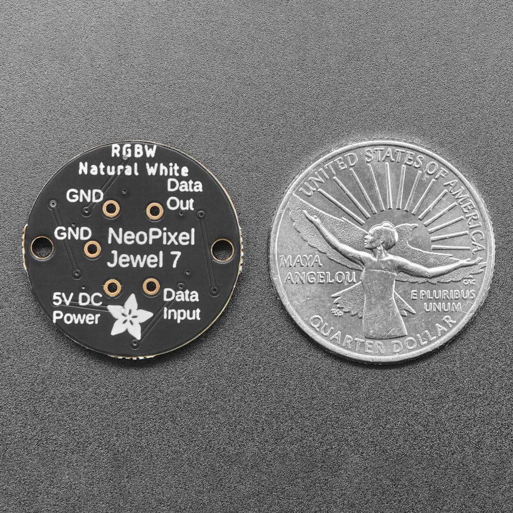NeoPixel Jewel - 7 x 5050 RGBW LED w/ Integrated Drivers (Natural White - 4500K) by Adafruit - The Pi Hut