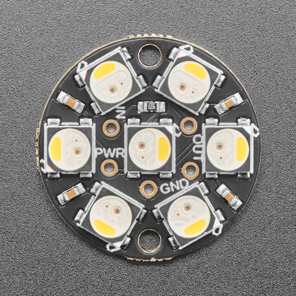 NeoPixel Jewel - 7 x 5050 RGBW LED w/ Integrated Drivers (Natural White - 4500K) by Adafruit - The Pi Hut