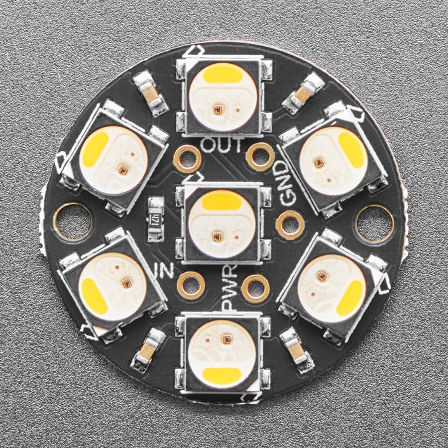 NeoPixel Jewel - 7 x 5050 RGBW LED w/ Integrated Drivers (Warm White - ~3000K) by Adafruit - The Pi Hut