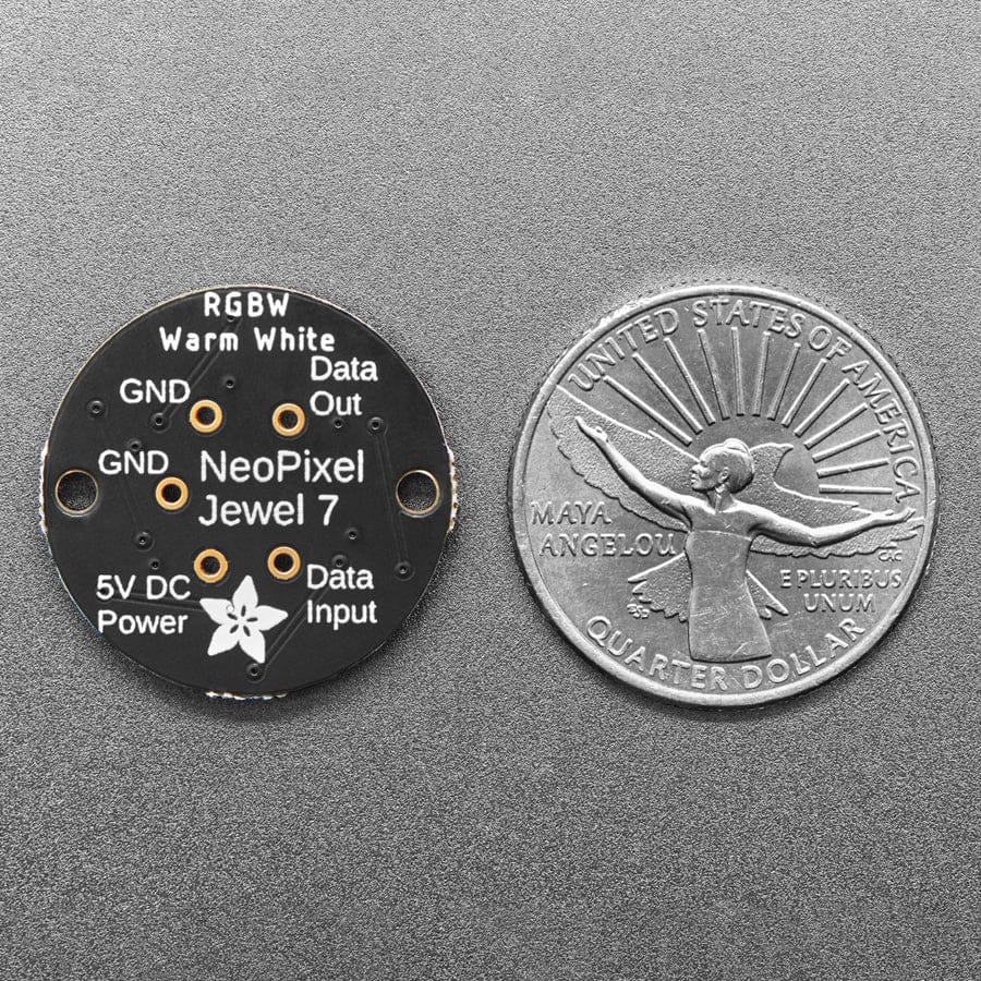 NeoPixel Jewel - 7 x 5050 RGBW LED w/ Integrated Drivers (Warm White - ~3000K) by Adafruit - The Pi Hut