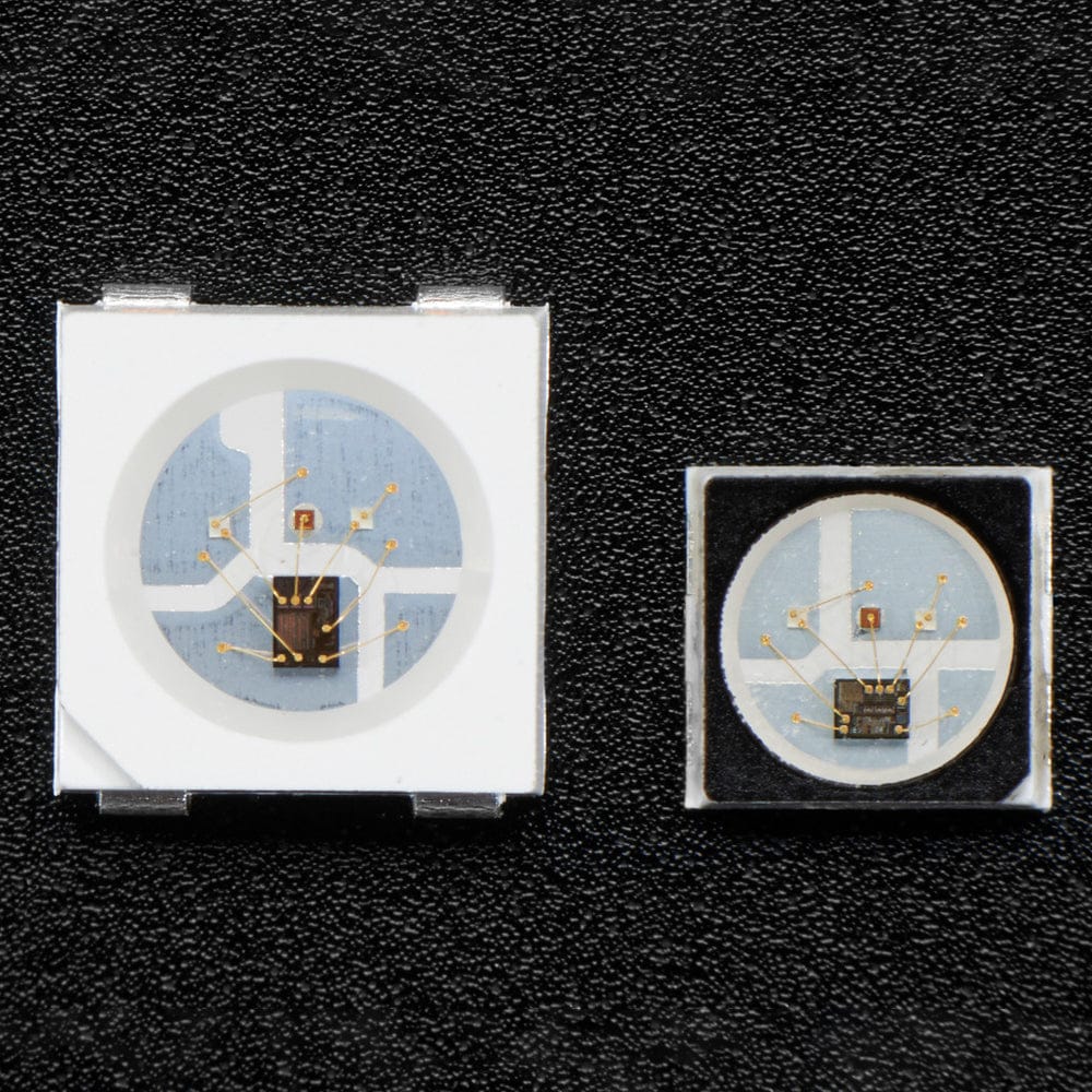 NeoPixel Mini 3535 RGB LEDs w/ Integrated Driver Chip - Black (Pack of 10) by Adafruit - The Pi Hut