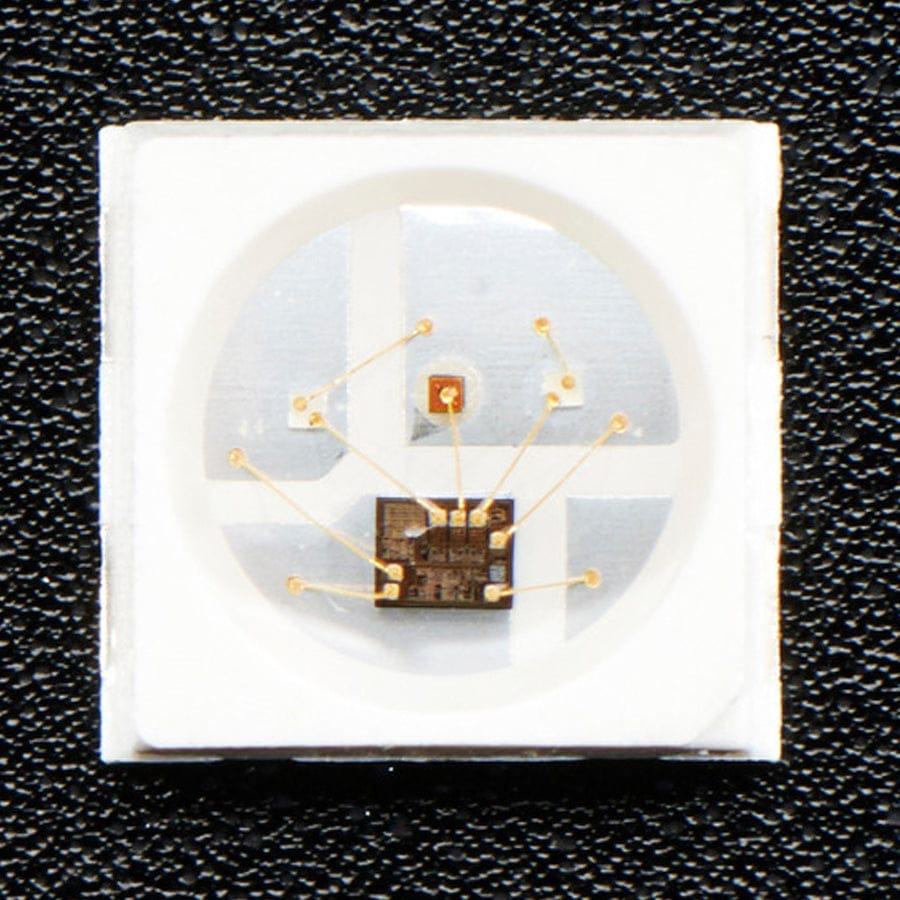 NeoPixel Mini 3535 RGB LEDs w/ Integrated Driver Chip - White (Pack of 10) by Adafruit - The Pi Hut
