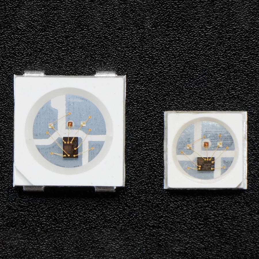 NeoPixel Mini 3535 RGB LEDs w/ Integrated Driver Chip - White (Pack of 10) by Adafruit - The Pi Hut