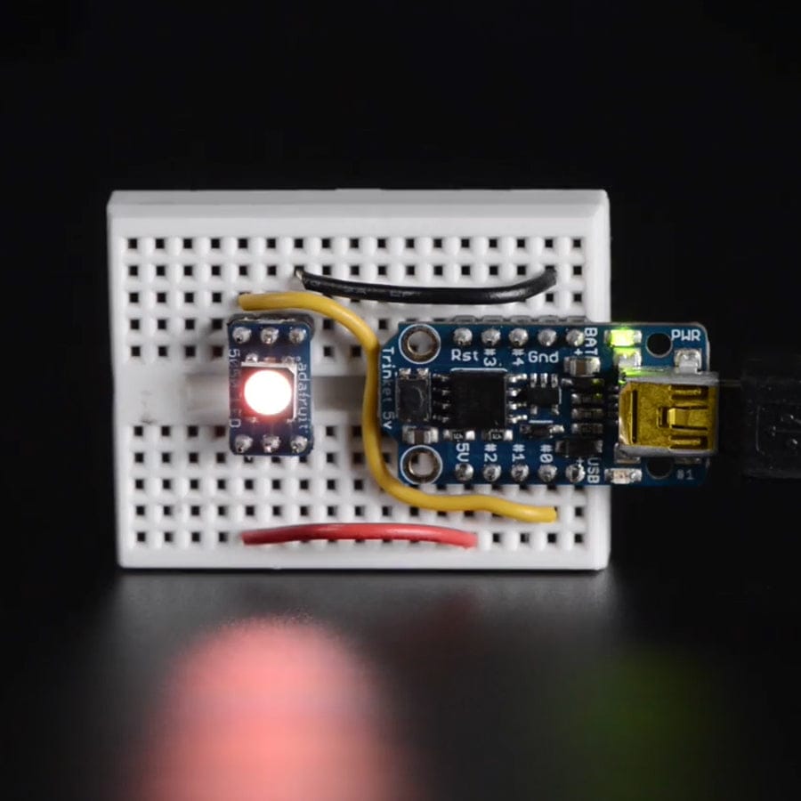 NeoPixel RGBW LEDs w/ Integrated Driver Chip - Cool White (~6000K - Black Casing - 10 Pack) by Adafruit - The Pi Hut
