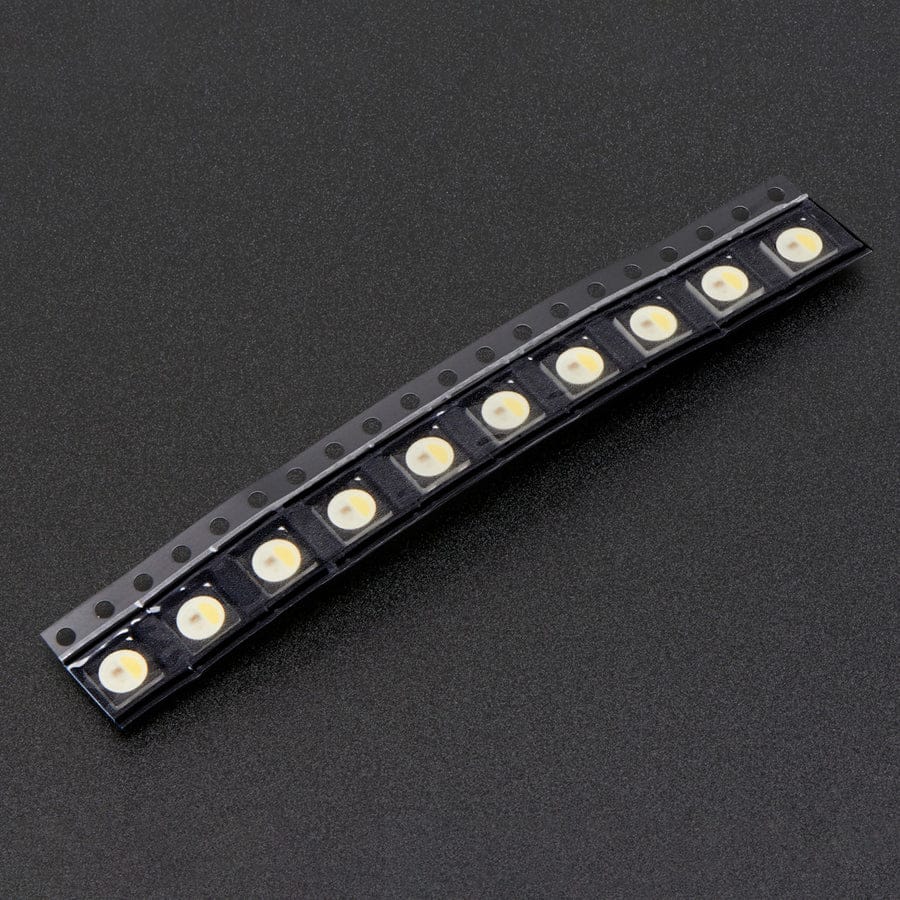 NeoPixel RGBW LEDs w/ Integrated Driver Chip - Cool White (~6000K - Black Casing - 10 Pack) by Adafruit - The Pi Hut