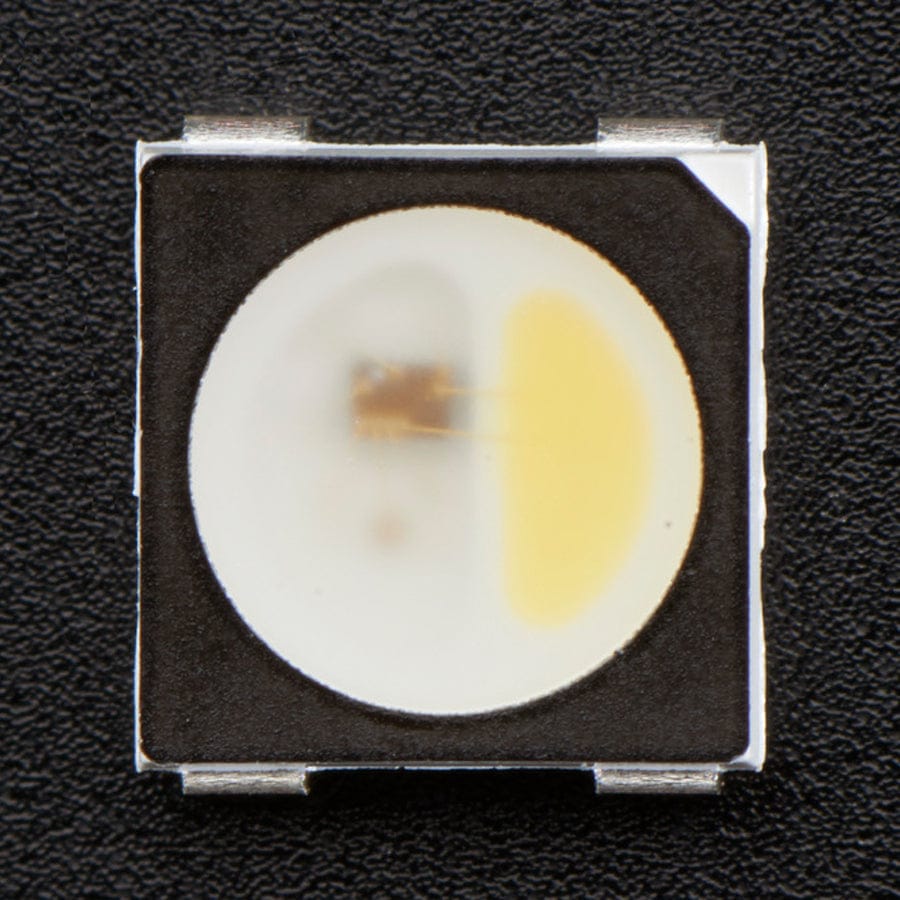 NeoPixel RGBW LEDs w/ Integrated Driver Chip - Cool White (~6000K - Black Casing - 10 Pack) by Adafruit - The Pi Hut