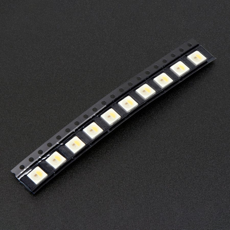 NeoPixel RGBW LEDs w/ Integrated Driver Chip - Cool White (~6000K - White Casing - 10 Pack) by Adafruit - The Pi Hut