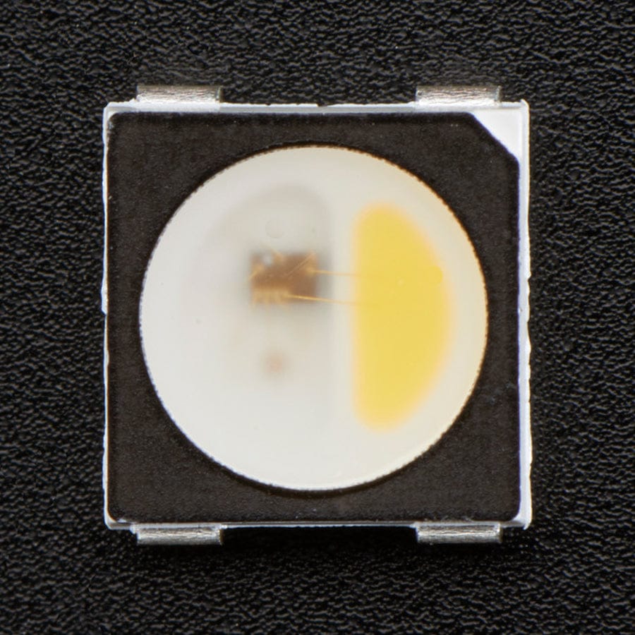 NeoPixel RGBW LEDs w/ Integrated Driver Chip - Natural White (~4500K - Black Casing - 10 Pack) by Adafruit - The Pi Hut