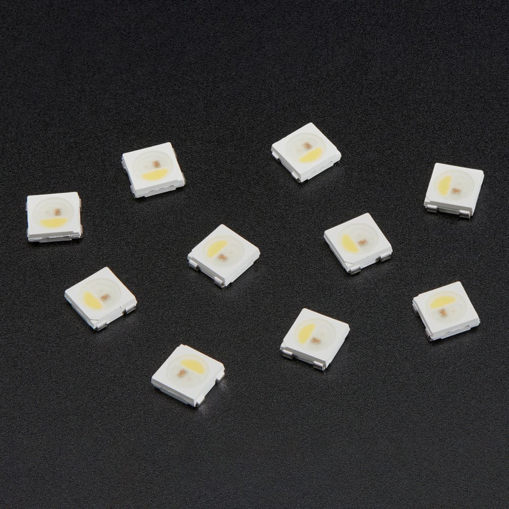 NeoPixel RGBW LEDs w/ Integrated Driver Chip - Natural White (~4500K - White Casing - 10 Pack) by Adafruit - The Pi Hut