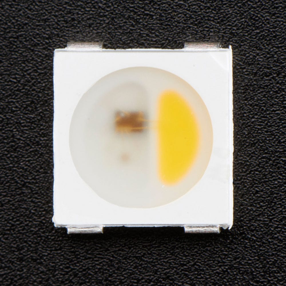 NeoPixel RGBW LEDs w/ Integrated Driver Chip - Warm White (~3000K - White Casing - 10 Pack) by Adafruit - The Pi Hut
