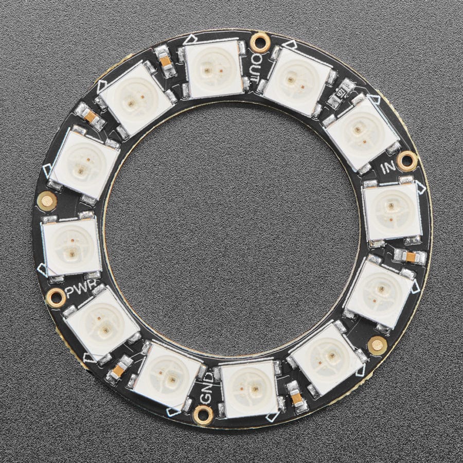 NeoPixel Ring - 12 x 5050 RGB LED with Integrated Drivers