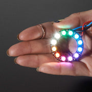 NeoPixel Ring - 12 x 5050 RGBW LEDs w/ Integrated Drivers (Cool White - 6000K) by Adafruit - The Pi Hut