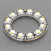 NeoPixel Ring - 12 x 5050 RGBW LEDs w/ Integrated Drivers (Warm White - ~3000K) by Adafruit - The Pi Hut