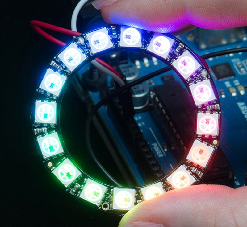 NeoPixel Ring - 16 x 5050 RGB LED with Integrated Drivers