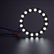 NeoPixel Ring - 16 x 5050 RGBW LEDs w/ Integrated Drivers (Cool White - ~6000K) by Adafruit - The Pi Hut