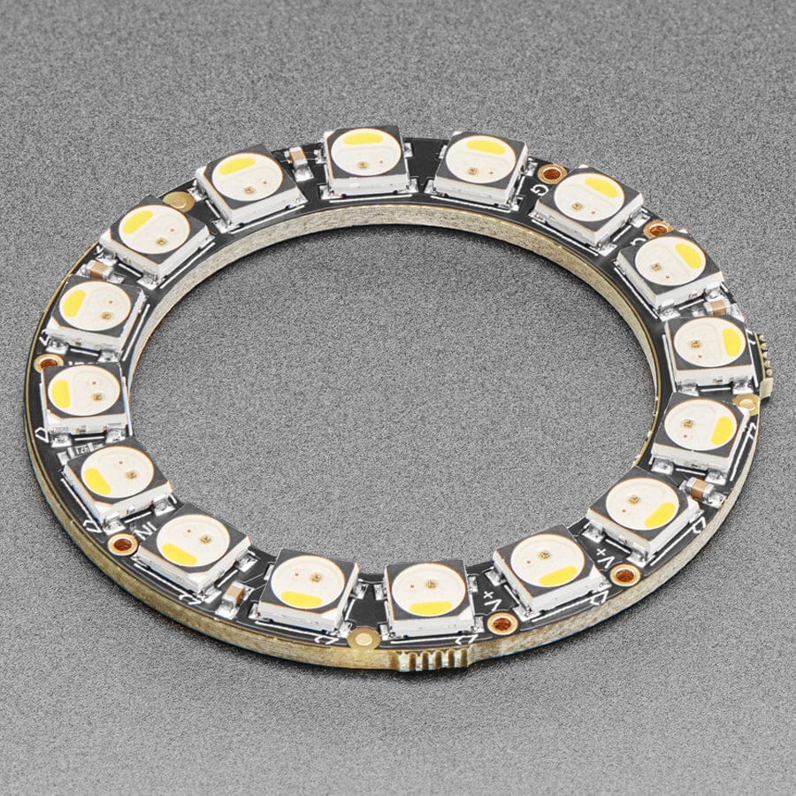 NeoPixel Ring - 16 x 5050 RGBW LEDs w/ Integrated Drivers (Natural White - ~4500K) by Adafruit - The Pi Hut