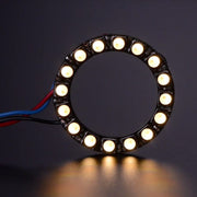 NeoPixel Ring - 16 x 5050 RGBW LEDs w/ Integrated Drivers (Warm White - ~3000K) by Adafruit - The Pi Hut