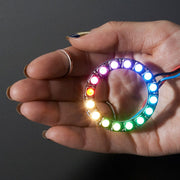 NeoPixel Ring - 16 x 5050 RGBW LEDs w/ Integrated Drivers (Warm White - ~3000K) by Adafruit - The Pi Hut
