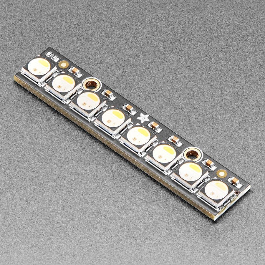 NeoPixel Stick - 8 x 5050 RGBW LEDs - Cool White - 6000K by Adafruit - The Pi Hut