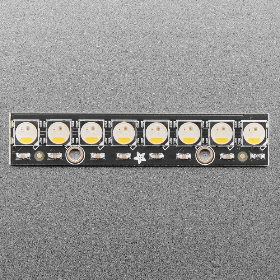 NeoPixel Stick - 8 x 5050 RGBW LEDs - Natural White - 4500K by Adafruit - The Pi Hut