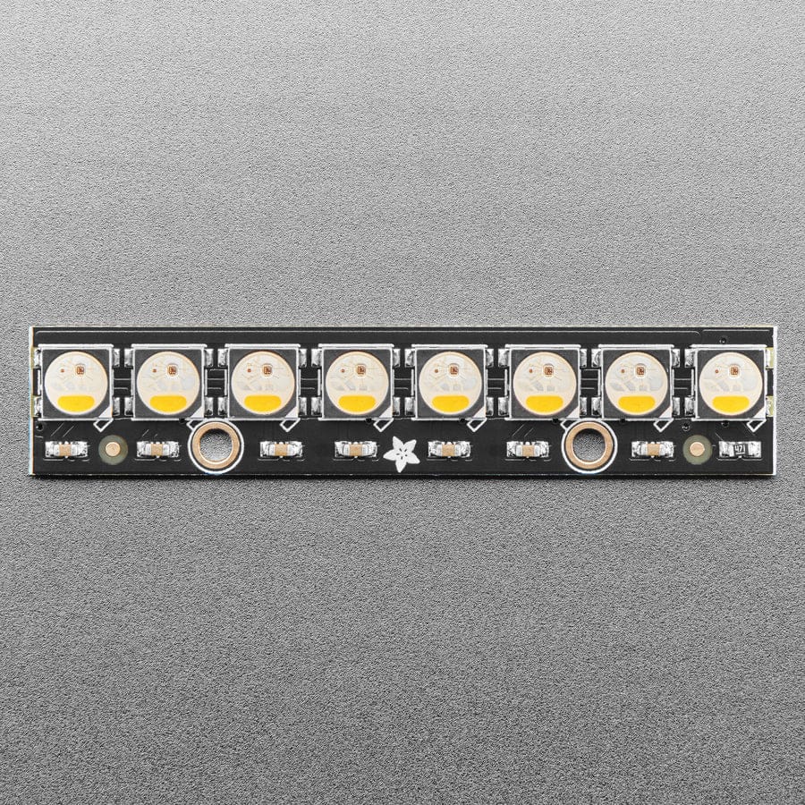 NeoPixel Stick - 8 x 5050 RGBW LEDs - Warm White - 3000K by Adafruit - The Pi Hut