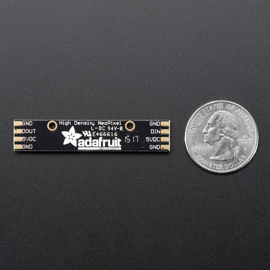 NeoPixel Stick - 8 x 5050 RGBW LEDs - Warm White - 3000K by Adafruit - The Pi Hut