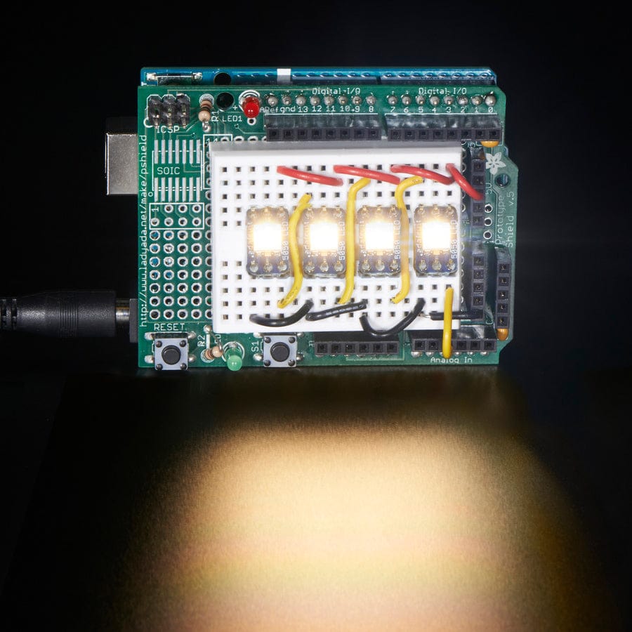 NeoPixel Warm White LED w/ Integrated Driver Chip - 10 Pack (~3000K) by Adafruit - The Pi Hut