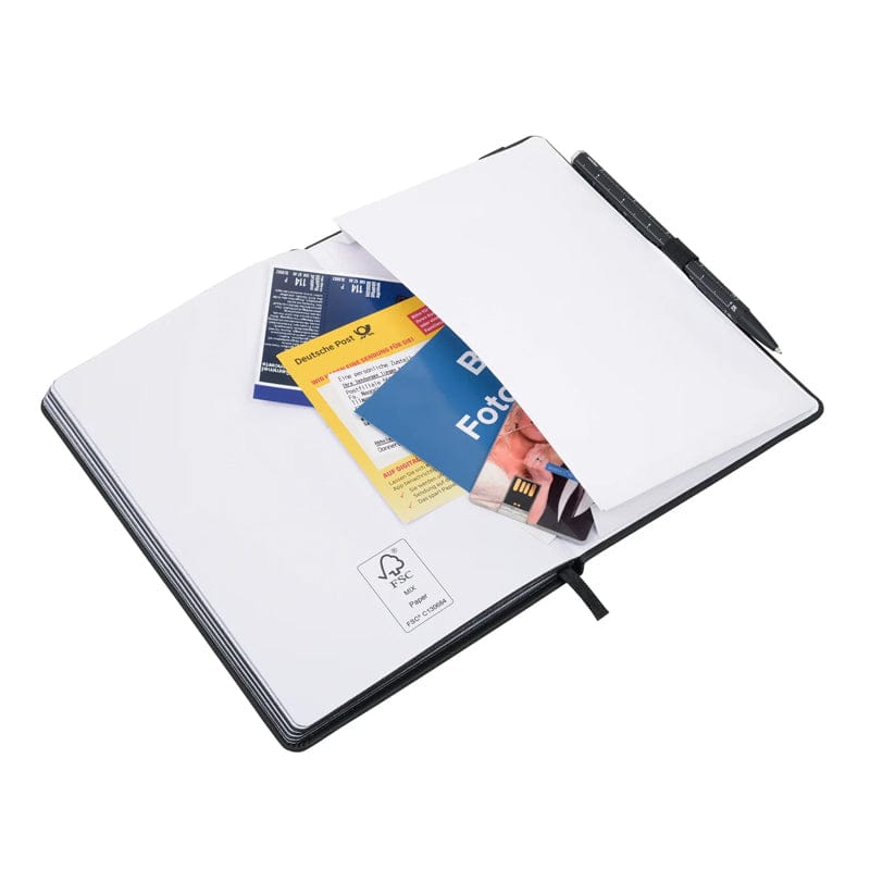 Notepad BLACK SLIMPAD A5 by Troika - The Pi Hut