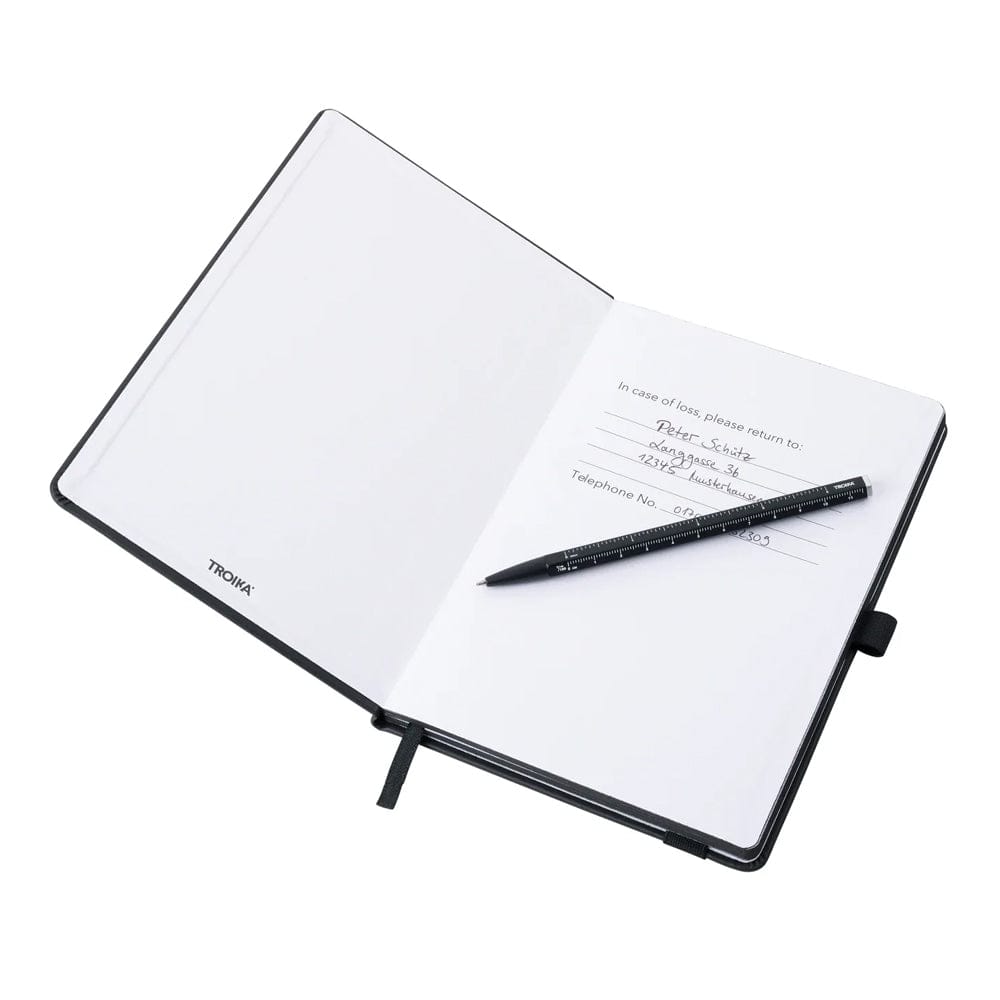 Notepad BLACK SLIMPAD A5 by Troika - The Pi Hut