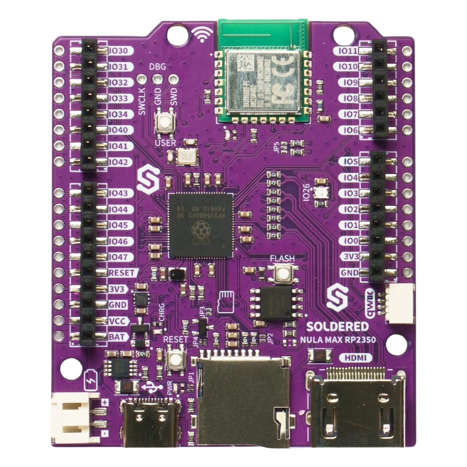NULA Max RP2350 (no headers) by Soldered Electronics - The Pi Hut
