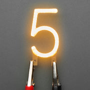 Number LED Filament - Warm White "5" by Adafruit - The Pi Hut