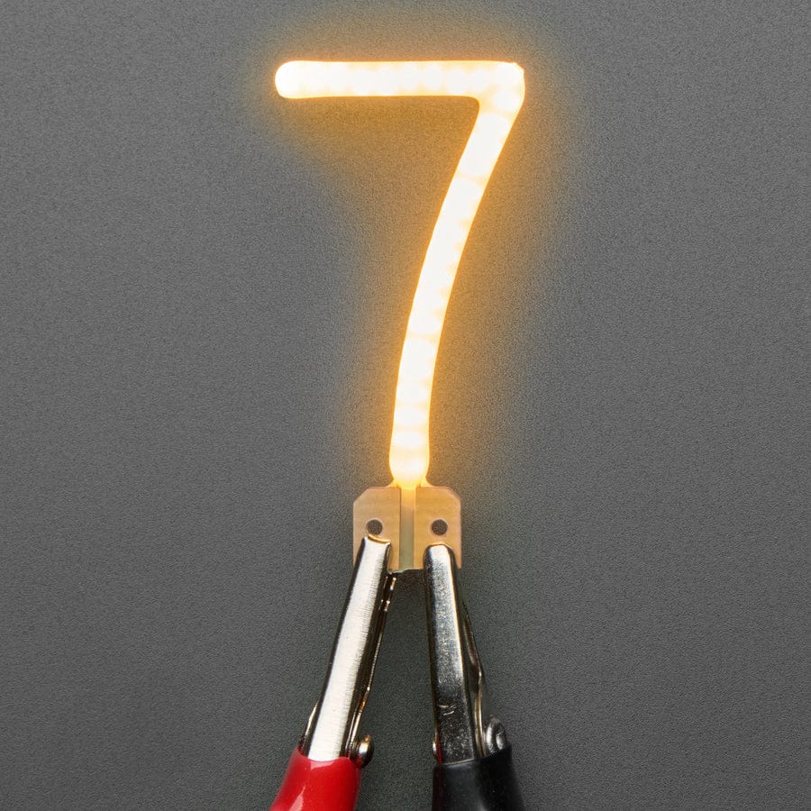 Number LED Filament - Warm White