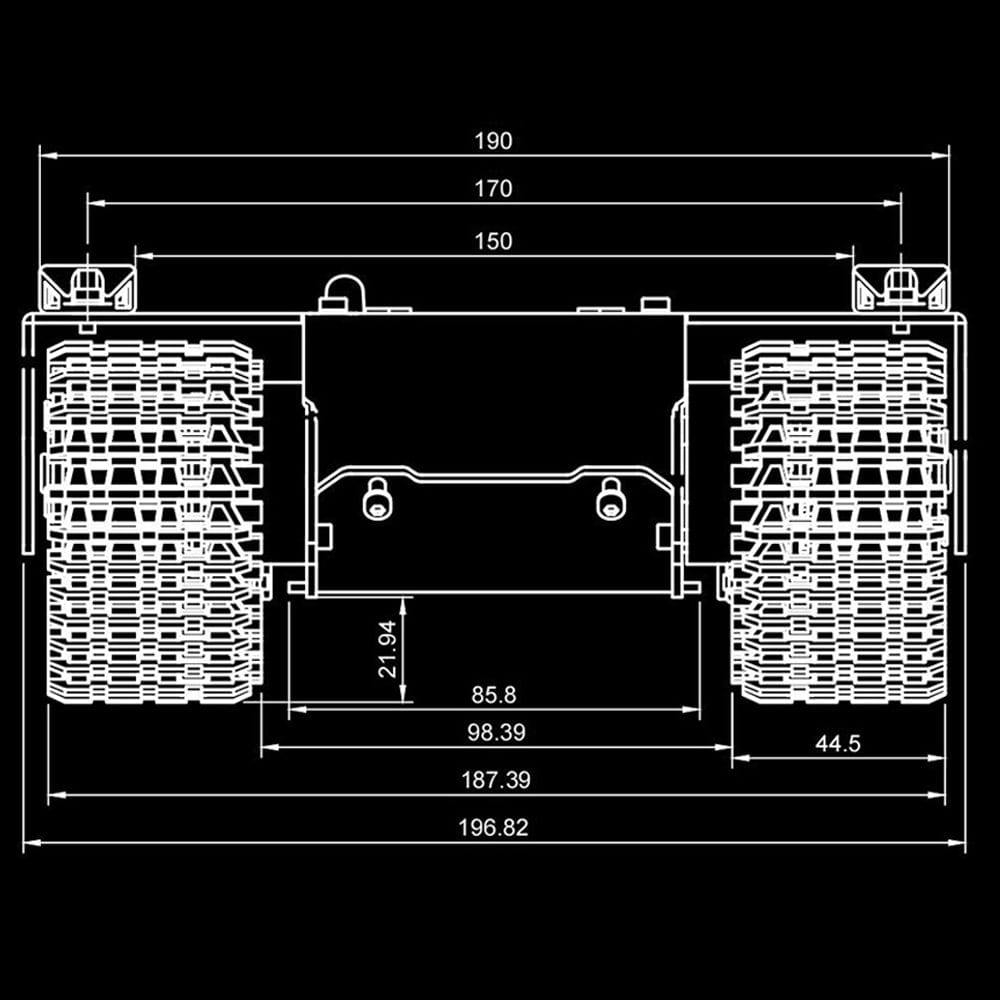 Off-Road Tracked UGV Kit (ESP32 Driver)