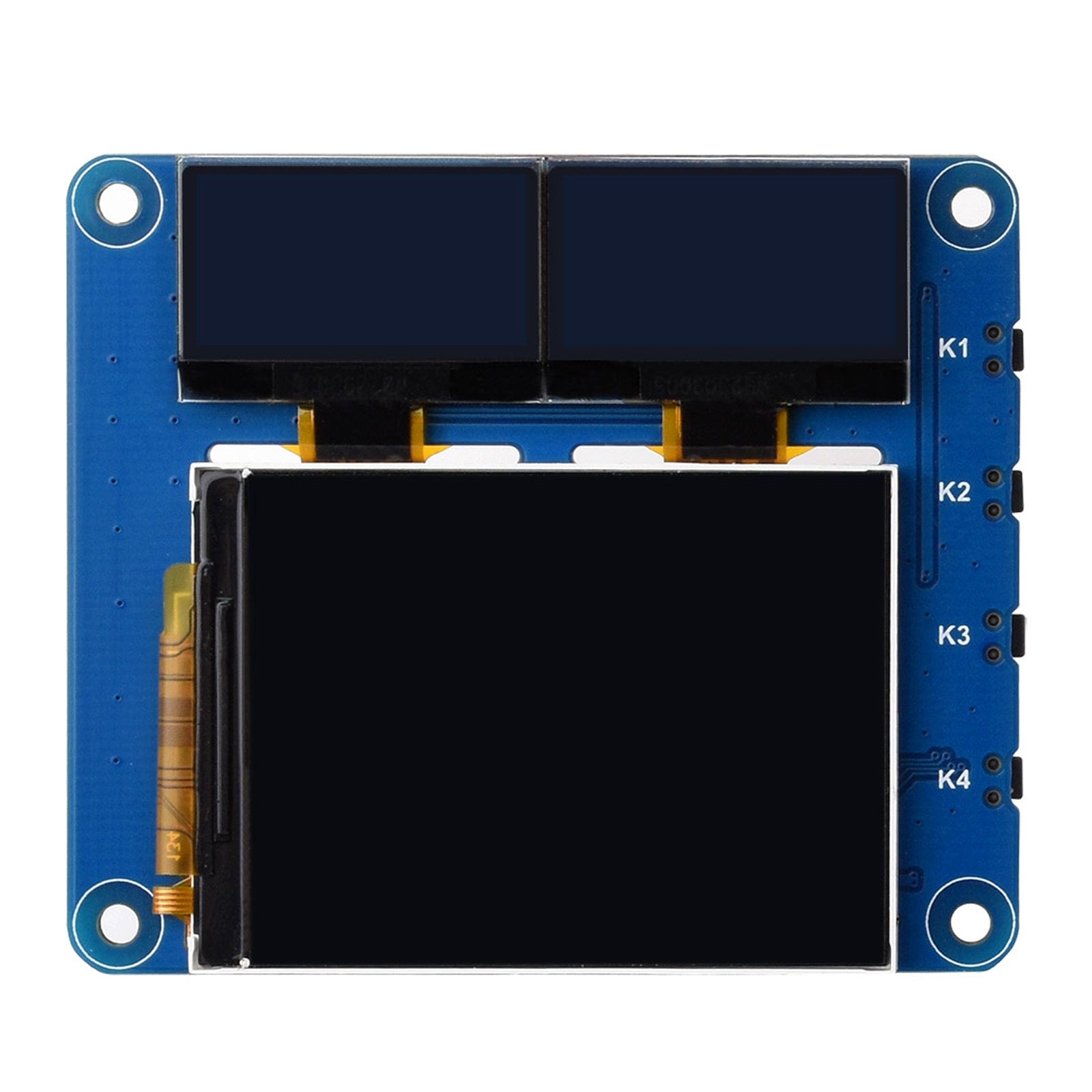 OLED/LCD Triple Screen HAT for Raspberry Pi - The Pi Hut