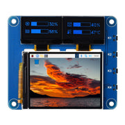 OLED/LCD Triple Screen HAT for Raspberry Pi - The Pi Hut