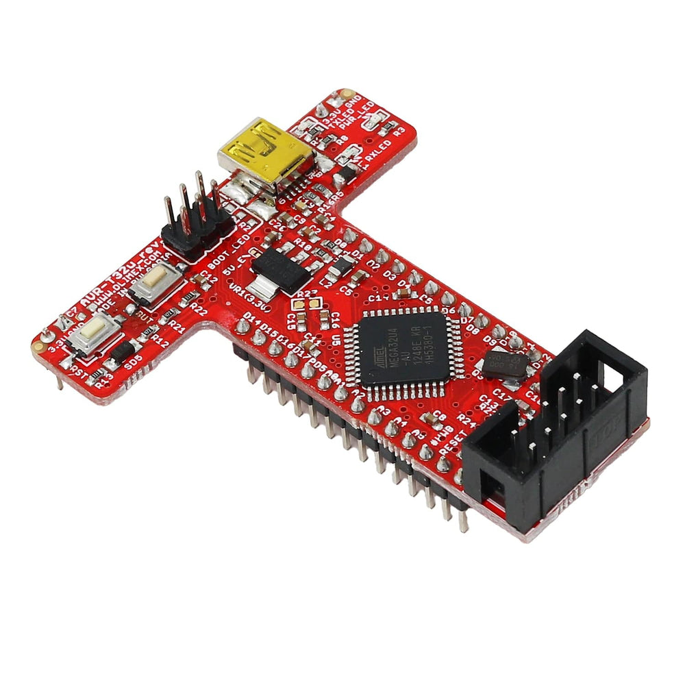 Olimex AVR-T32U4 Breadboard-friendly ATMEGA32U4 Microcontroller - The Pi Hut