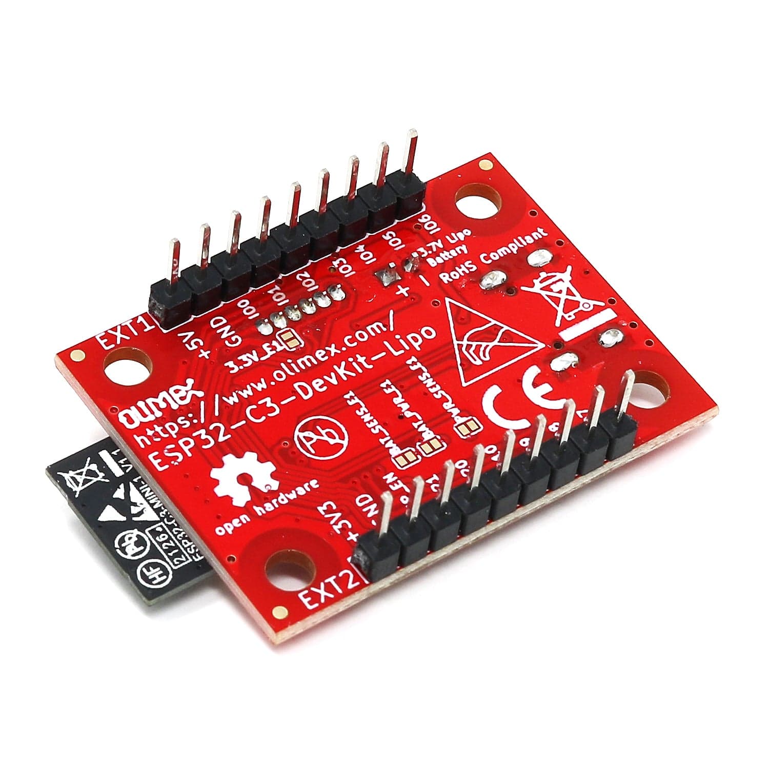 Olimex ESP32-C3-DevKit-Lipo RISC-V Development Board - The Pi Hut