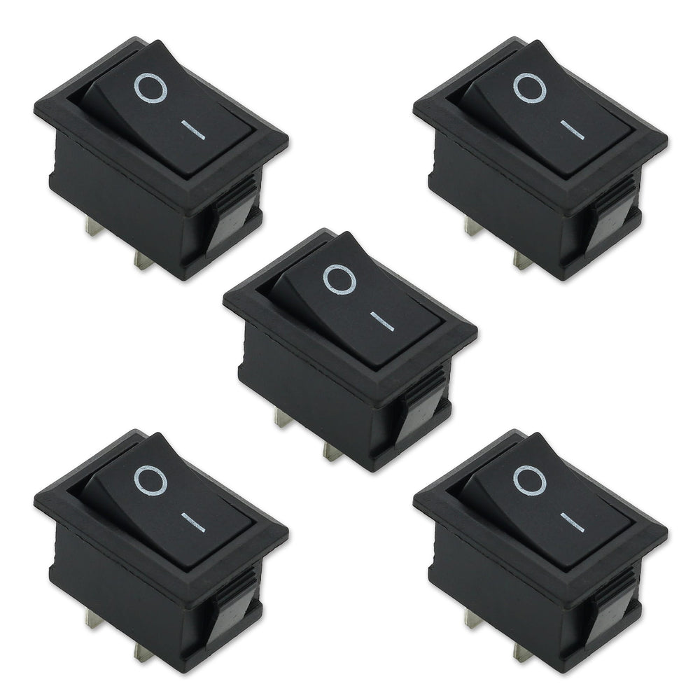 ON-OFF Mini Rocker Switches - 5-Pack by The Pi Hut - The Pi Hut