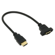 Panel-Mount HDMI Cable (30 cm) by The Pi Hut - The Pi Hut