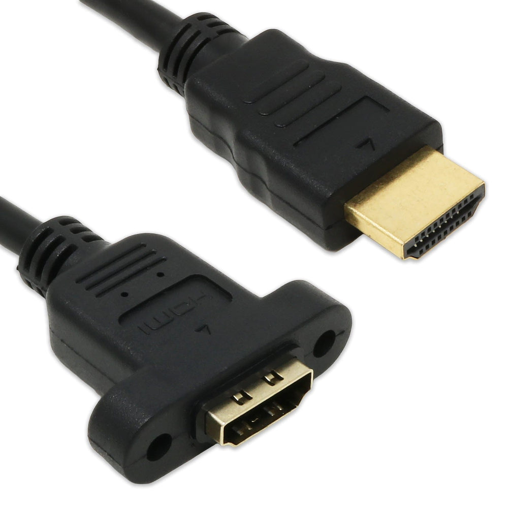 Panel-Mount HDMI Cable (30 cm) by The Pi Hut - The Pi Hut