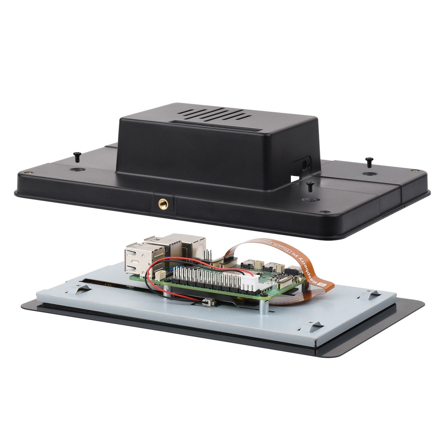 Panel Mounting Enclosure for Raspberry Pi Touch Display 2 by Waveshare - The Pi Hut