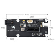 PCIe 1x Side Adapter for Raspberry Pi 5 by Waveshare - The Pi Hut